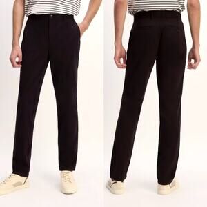 Everlane The Performance Chino Pants Slim Fit Black Men's 33X34 NWT Uniform